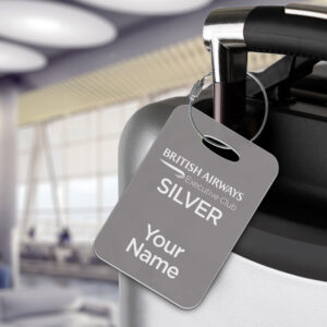 British Airways Silver - Flight attendants luggage tags