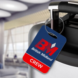 British Midland Crew Luggage Tag - Personalized luggage tags