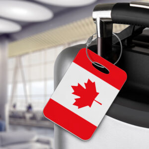 Canada Flag Fully Personalised Luggage Tag - Cabin crew gifts