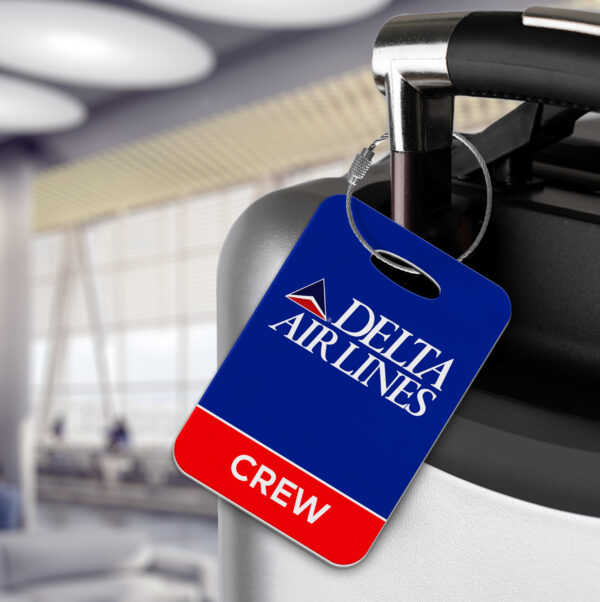 Delta Airlines Retro Crew Luggage Tag - Aviation collectibles