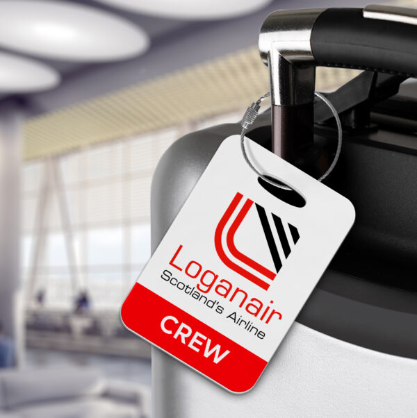 Loganair Crew Luggage Tag - Flight attendants luggage tags