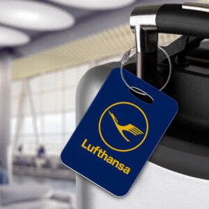 Lufthansa Blue Luggage Tag - Customized travel tags