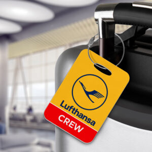 Lufthansa Yellow Crew Luggage Tag - Airline branded merchandise