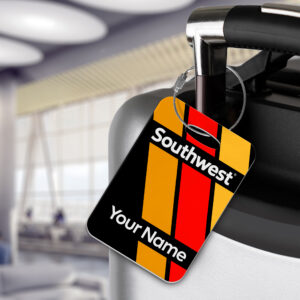 Southwest Airlines Retro Personalised Luggage Tag - Aviation gifts